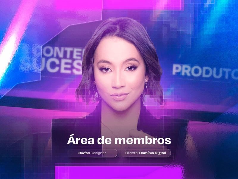 Capa da área de membros de um lançamento digital